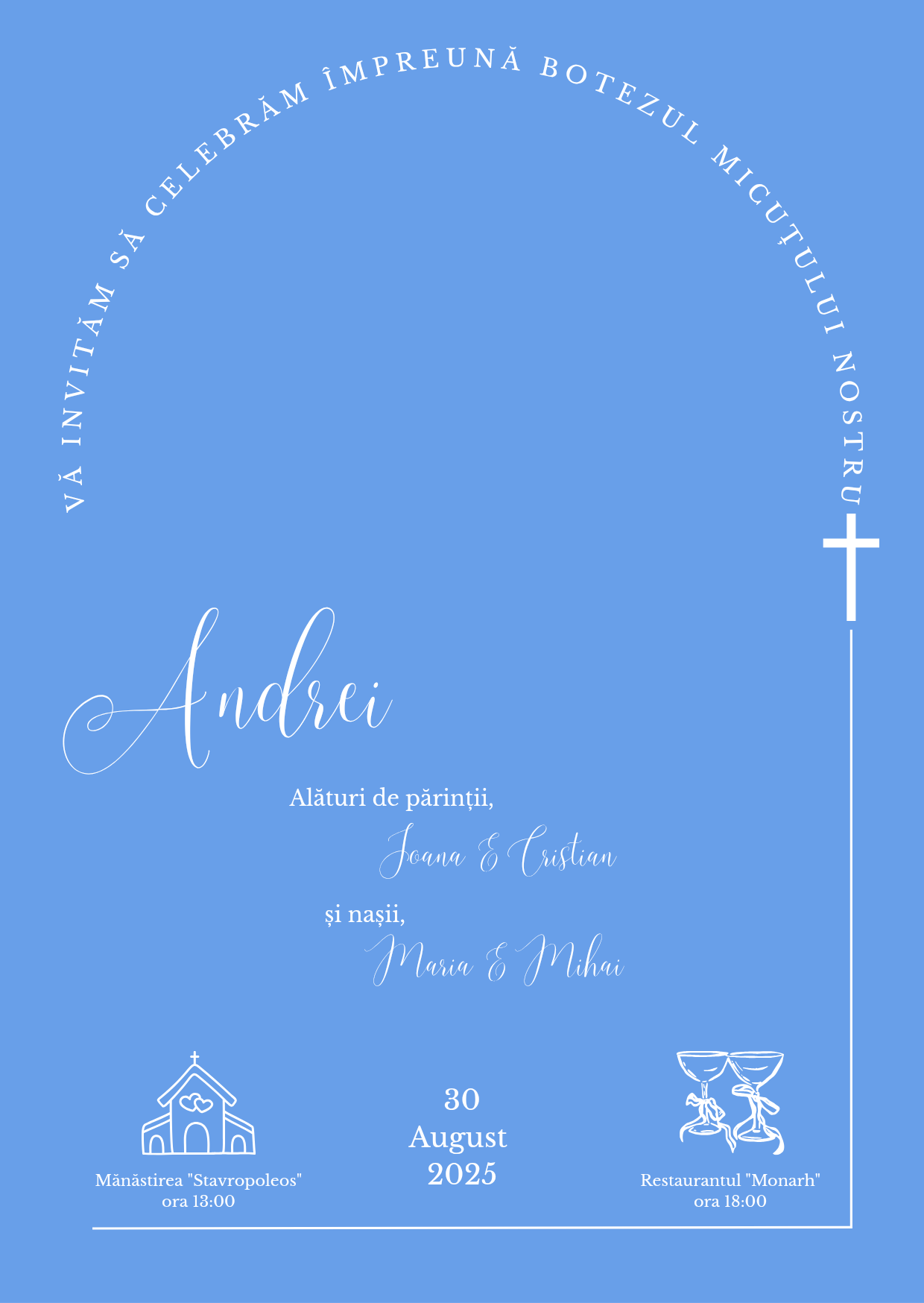 calea luminii pe albastru regal