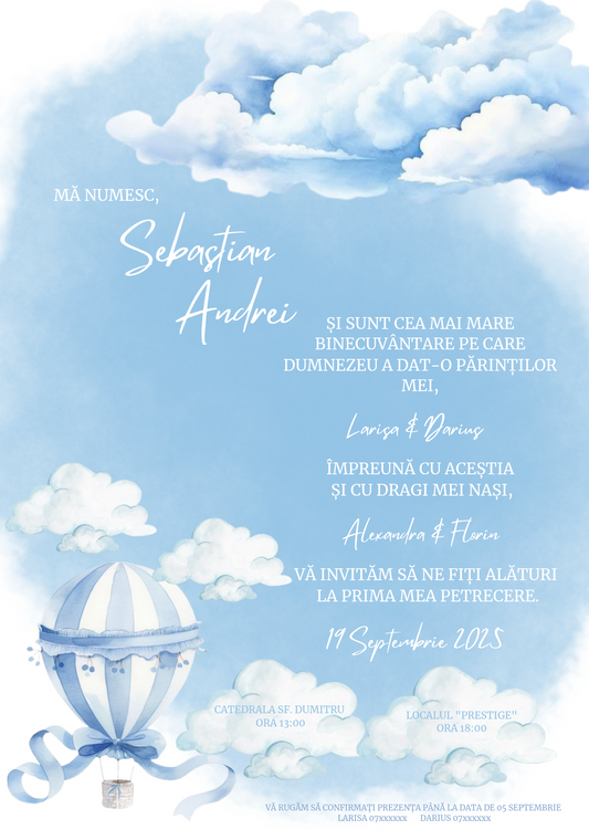 cerul senin & baloane cu aer cald